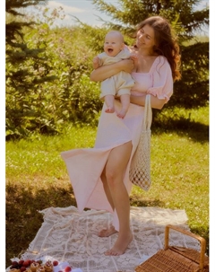 Платье миди женское Flower, розовое, размер 46 Mist