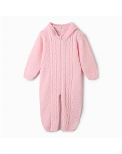Комбинезон детский, цвет розовый, рост 74-80 см Уси-пуси