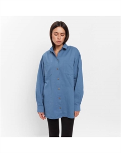 Рубашка женская джинсовая : Denim, размер 48-50, синяя Mist