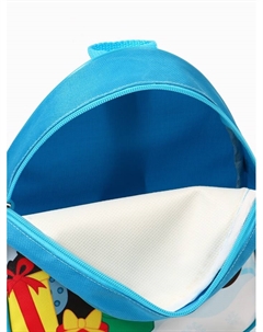 Рюкзак детский новогодний 23×21×10 см Синий трактор