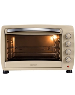 Мини-печь NORDFROST RC 450 Y, 2000 Вт, 45 л, 100-250°С, гриль, конвекция, бежевая Nordfrost