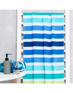 Полотенце «Полосы» 70×140 см, велюр/махра 340 г/м², 100% хлопок Lovelife