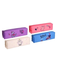 Пенал школьный на молнии «Кошечка», МИКС Calligrata