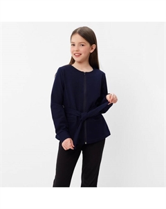 Школьный кардиган для девочки, цвет синий, рост 116 см Модные ангелочки