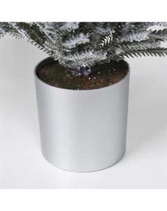 Искусственная ёлка настольная «. Заснеженная» в ведёрке, 30 см, ветки литые отгибаются Зимнее волшебство