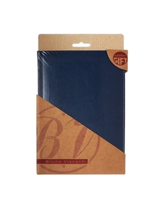 Ежедневник недатированный А5+, 136 листов SIDNEY NEBRASKA, твёрдая обложка, искусственная кожа, ляссе, золотой обрез, блок 70 г/м2, синий Альт