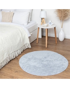 Ковер « Waves», Ø=100 см, серый, хлопок 70%, 1500 г/м² Этель
