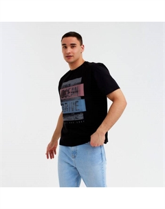 Футболка мужская Ocean, размер 48, чёрная Minaku