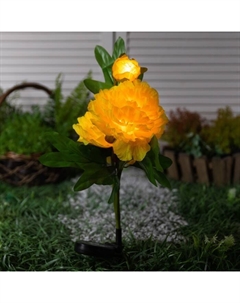 Садовый светильник на солнечной батарее «Хризантема», 70 см, 31 LED, свечение тёплое белое Luazon lighting