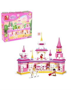 Конструктор «Розовая мечта: замок», 385 деталей Sluban