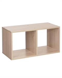 Стеллаж №3 DICE CUBE 2 секции, 360х320х705, Дуб сонома Клик мебель