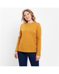 Лонгслив женский : Basic line цвет горчица, размер 52 Minaku