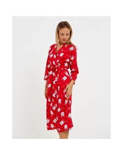 Халат домашний женский «Мишки», размер 40-42, красный Kaftan