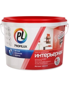 Краска акриловая интерьерная ВД PL – 07A, цвет супербелый, 7 кг Profilux
