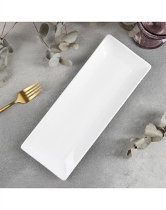 Блюдо для подачи Wilmax, 30,5×12 см, фарфор, цвет белый Wilmax england