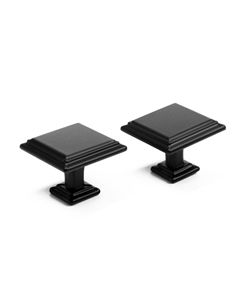 Ручка кнопка РК119BL, черная, 8 шт. Tundra