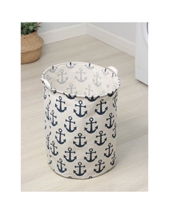 Корзина для белья «Якорь», 40×40×48.5 см, МИКС Доляна