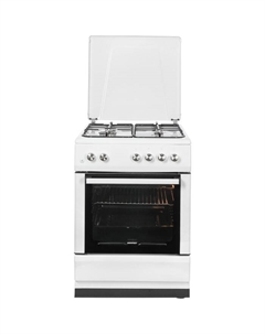 Плита NORDFROST GG 6061 W, газовая, 4 конфорки, 64 л, газовая духовка, белая Nordfrost