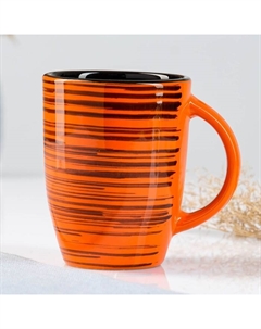 Кружка «Грация», 350 мл, 8.5×11 см, оранжевая Борисовская керамика