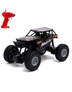 Джип радиоуправляемый «Краулер», 1:20, работает от аккумулятора, цвет оранжевый Автоград