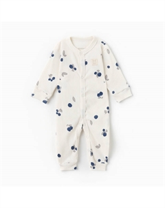 Комбинезон Blueberry р. 74-80, молочный Крошка я