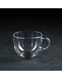 Кружка «Гигант», 450 мл, стекло, прозрачная Доляна