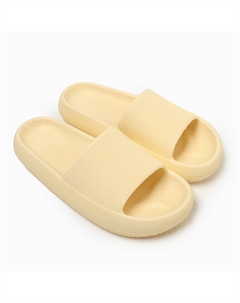 Пантолеты пляжные женские ЭВА, размер 35, жёлтые Smile of milady