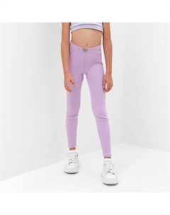 Лосины для девочки, лиловые, рост 134 см Minaku