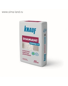 Штукатурка Diamant Короед (2.5 мм), 25 кг Knauf