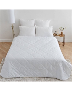 Одеяло облегченное 172×205 см, файбер 100 г/м, микрофибра белая 80 г/м, 100% полиэстер Vesta