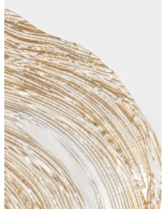 Блюдо сервировочное «Античная роза», d=28 см, на ножке, стекло, золотистое Akcam