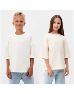 Футболка детская цвет молочный, рост 134 см Minaku