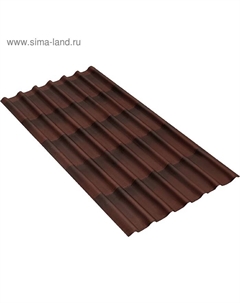 Черепица 1,95*0,96м, 3мм коричневый Ондулин