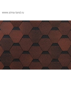 Черепица Оптима Красный 3 м2 Технониколь