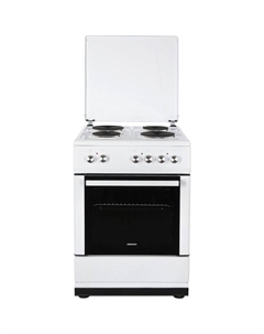 Плита NORDFROST EE 6061 W, электрическая, 4 конфорки, 64 л, электрическая духовка, белая Nordfrost