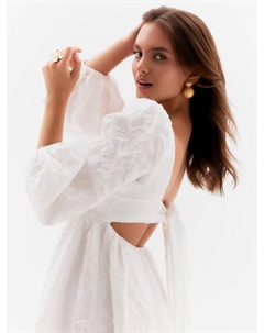 Платье женское с бантом, размер M, белый Mist