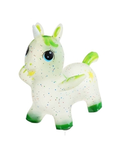 Попрыгун «Единорог», 70х50х42 см, цвет зелёный Zabiaka