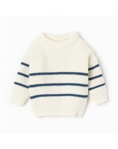 Джемпер вязаный Blueberry, р.86-92, молочный Крошка я