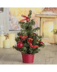 Искусственная ёлка настольная «. Шарики», 25×15 см, ПВХ ветки отгибаются Зимнее волшебство