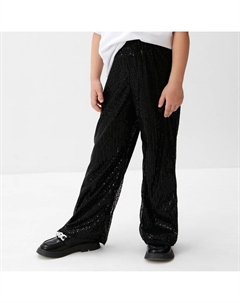 Брюки из пайеток, размер 32 (110-116 см), чёрные Kaftan