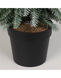 Искусственная ёлка настольная «. Заснеженная с блёстками» в горшочке, 33 см, ветки литые отгибаются Зимнее волшебство