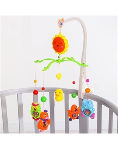 Мобиль музыкальный на кроватку «Солнышко. Лесные жители», заводной Крошка я