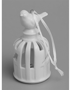 Подвеска светодиодная «Птичка», 5.8×5.8×11 см, 1 LED, керамика, от батареек LR44×3, свечение тёплое белое Luazon lighting