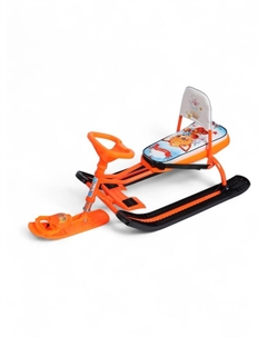 Снегокат «Тимка спорт 4-1», со спинкой, оранжевый, ТС4-1/Л2 Ника