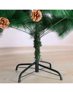 Искусственная ёлка с шишками «. Кедр зелёный», 180 см, d иголок 10 см, d нижнего яруса 100 см, 235 веток отгибаются Зимнее волшебство