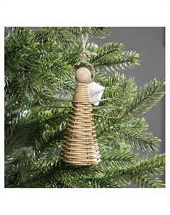 Светодиодная фигура подвесная «Ангел», 14×11×5 см, 10 LED, от батареек AG13×3, свечение тёплое белое Luazon lighting