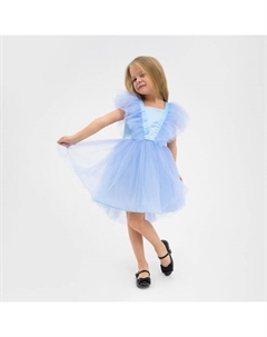 Платье нарядное детское, размер 28 (86-92 см), голубой Kaftan