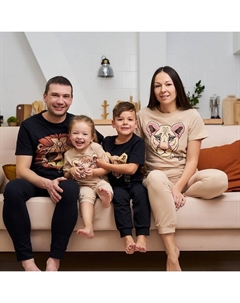 Пижама женская (футболка, брюки) Lion, размер 40-42 Kaftan