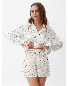 Пижама женская (шорты, жакет), размер 44-46, белая Kaftan
