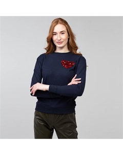 Свитшот женский, цвет темно-синий, размер 44 (м) Aerovintage